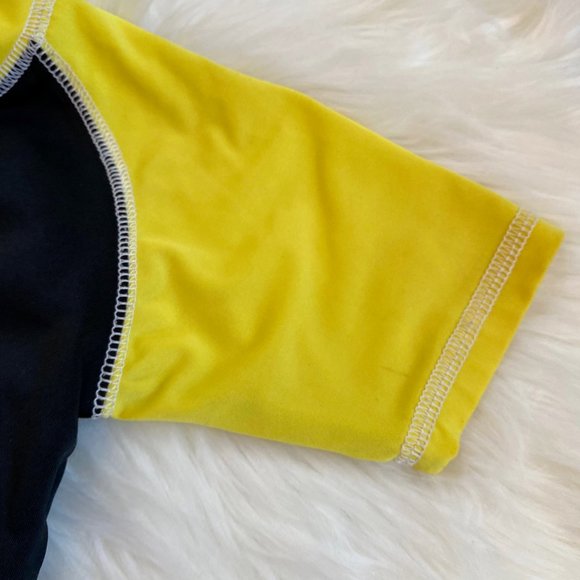 Pink Platinum black yellow swim rashguard 3T - Picture 2 of 7